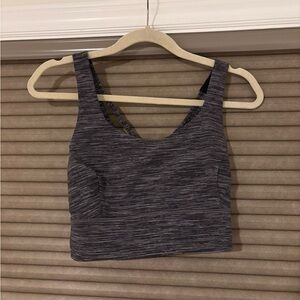 lululemon athletica Black and Gray Crop Top